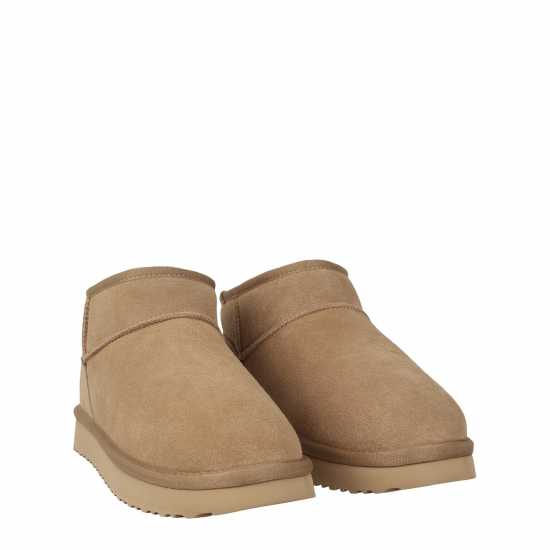 Ботуши С Топла Подплата Jack Wills Low Snug Boots Пясък Дамски ботуши