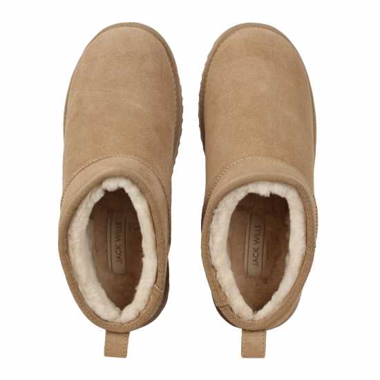 Ботуши С Топла Подплата Jack Wills Low Snug Boots Пясък Дамски ботуши