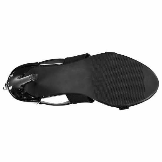 Full Circle Дамски Сандали Elastic Strap Ladies Sandals Black Дамски сандали и джапанки