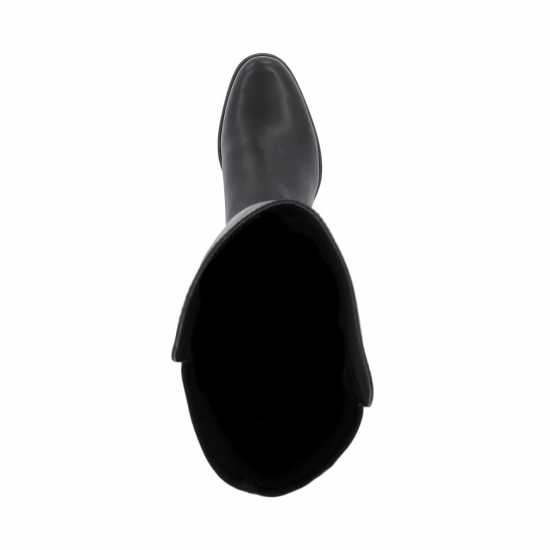 Дамски Високи Ботуши Dune London Tropic Flat Knee High Boots Черен Lth 484 Дамски ботуши