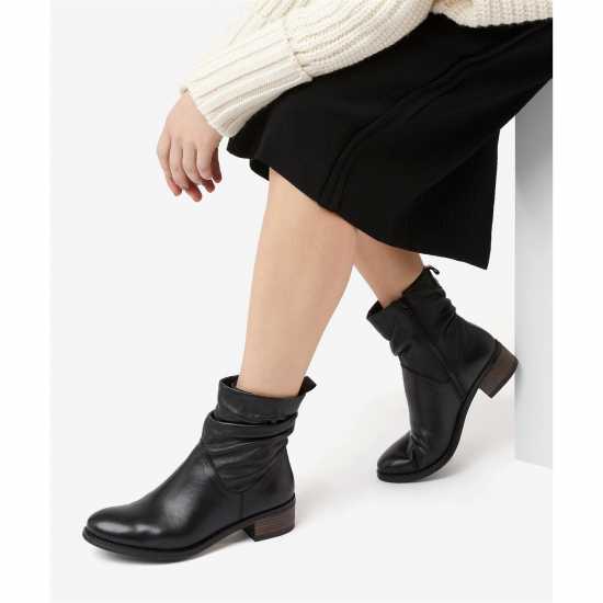 Боти Dune London Pagers Heeled Ankle Boots Черен Lth 484 Дамски ботуши