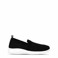 Wide Fit Knit Slip On Trainer