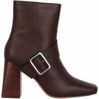 Biba Leather Flare Heel Boot
