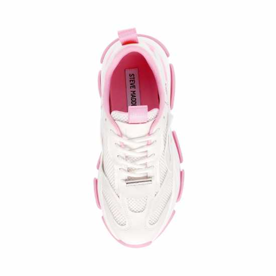 Steve Madden Possession Shoes White/Pink 