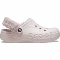 Crocs Baya Lined Fuzz Strap Mule Slippers Почти розово Crocs Baya Lined Fuzz Strap Mule Slippers Почти розово