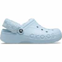 Crocs Baya Lined Fuzz Strap Mule Slippers Минерален син Crocs Baya Lined Fuzz Strap Mule Slippers Минерален син