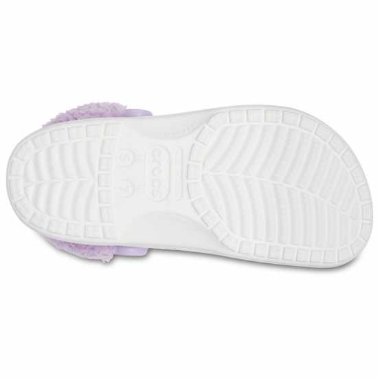 Crocs Baya Lined Fuzz Strap Mule Slippers Бяло/Лаванда 