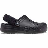 Crocs Baya Lined Fuzz Strap Mule Slippers Черно Crocs Baya Lined Fuzz Strap Mule Slippers Черно