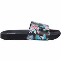 Fabric Womens Sliders Palm Floral Дамски сандали и джапанки