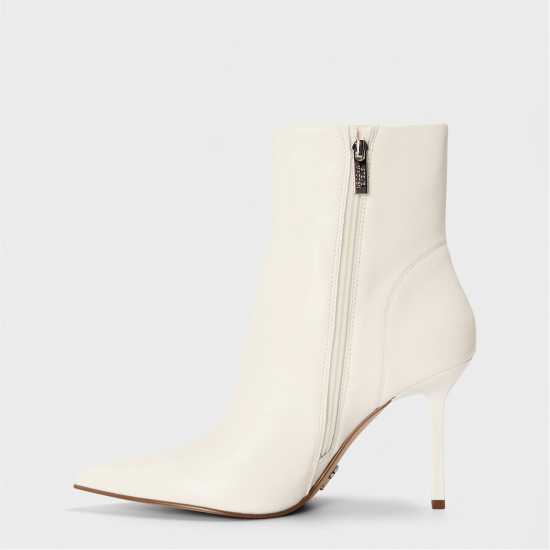 Steve Madden Боти С Ток Women's Lyanna Ankle Heeled Boots Coconut Milk 