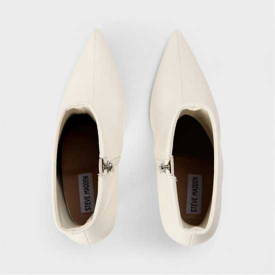 Steve Madden Боти С Ток Women's Lyanna Ankle Heeled Boots Coconut Milk 