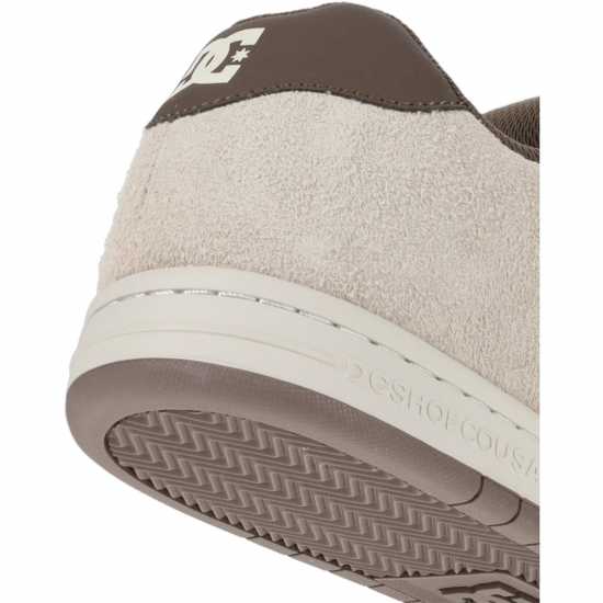 DC Men's Gaveler Low Skate Shoes Taupe/White 