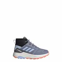 Adidas Terrex Trailmaker Mid Rain.rdy Hiking Shoes Kids Silver Violet / Blue Dawn / Co Детски туристически обувки