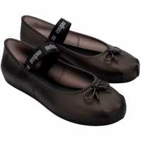 Melissa Sophie Flats Блестящо черно Дамски обувки