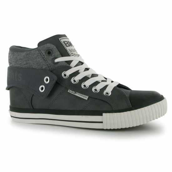 British Knights Мъжки Обувки Roco Fold Pu Mens Shoes Dk Grey/Black Мъжки високи кецове