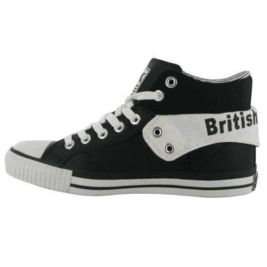 British Knights Мъжки Обувки Roco Fold Pu Mens Shoes Black/White Мъжки високи кецове