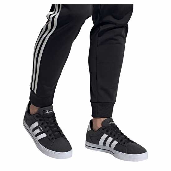 Adidas Мъжки Маратонки Daily 3.0 Mens Trainers Black/White Мъжки текстилни маратонки и платненки