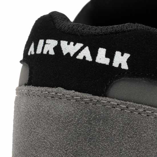 Airwalk Мъжки Скейт Обувки Brock Mens Skate Shoes Charcoal Мъжки текстилни маратонки и платненки