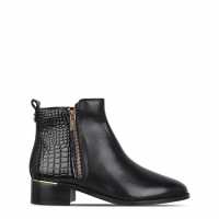 Дамски ботуши Biba Боти Zip Flat Ankle Boots Черно Biba Боти Zip Flat Ankle Boots Черно Дамски ботуши