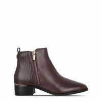 Дамски ботуши Biba Боти Zip Flat Ankle Boots Кафяво Biba Боти Zip Flat Ankle Boots Кафяво Дамски ботуши