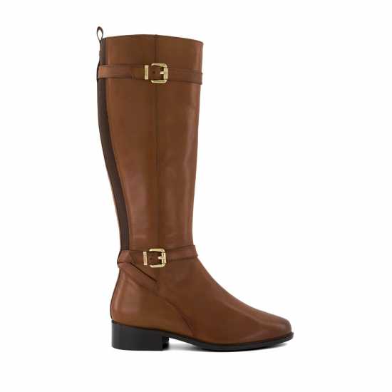 Дамски Високи Ботуши Dune London Tepi Knee High Boots Кафяво Дамски ботуши