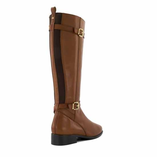 Дамски Високи Ботуши Dune London Tepi Knee High Boots Кафяво Дамски ботуши