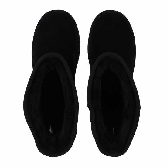 Ботуши С Топла Подплата Jack Wills High Snug Boots Black Дамски ботуши