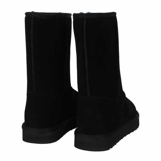 Ботуши С Топла Подплата Jack Wills High Snug Boots Black Дамски ботуши