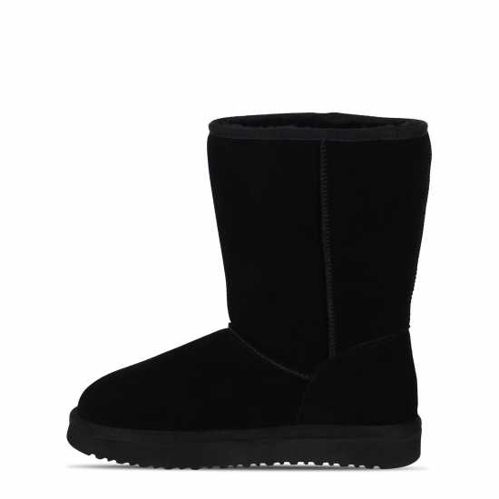 Ботуши С Топла Подплата Jack Wills High Snug Boots Black Дамски ботуши