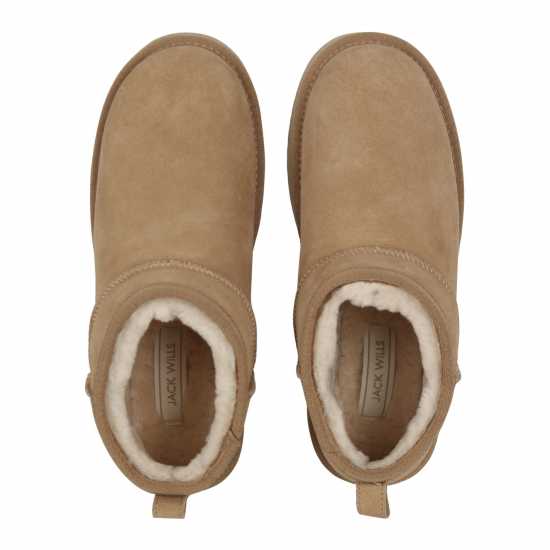 Ботуши С Топла Подплата Jack Wills Platform Snug Boots Sand Дамски ботуши