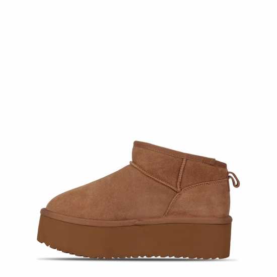 Ботуши С Топла Подплата Jack Wills Platform Snug Boots Кафяво Дамски ботуши