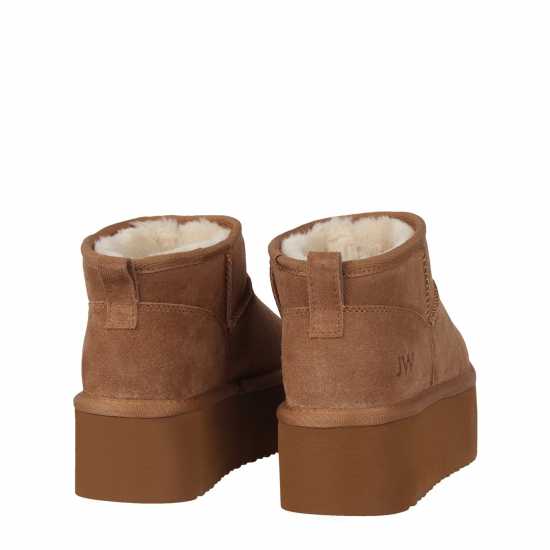 Ботуши С Топла Подплата Jack Wills Platform Snug Boots Кафяво Дамски ботуши