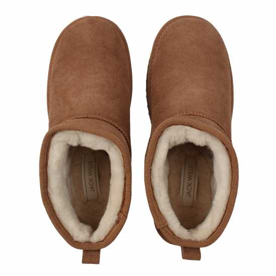 Ботуши С Топла Подплата Jack Wills Platform Snug Boots Кафяво Дамски ботуши