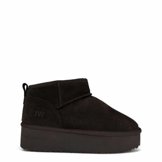 Ботуши С Топла Подплата Jack Wills Platform Snug Boots Шоколад 