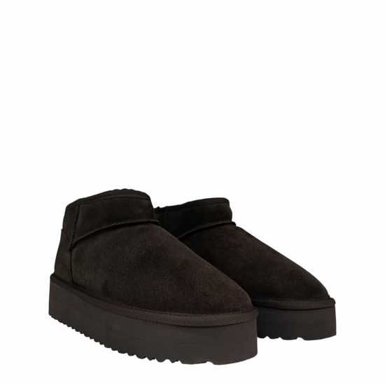 Ботуши С Топла Подплата Jack Wills Platform Snug Boots Шоколад 