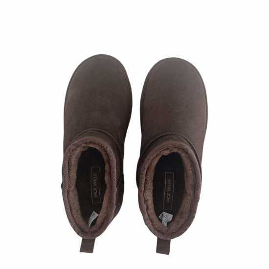 Ботуши С Топла Подплата Jack Wills Platform Snug Boots Шоколад 