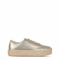 Ultimate Comfort Chunky Espadrille Trainer Gold Дамски обувки