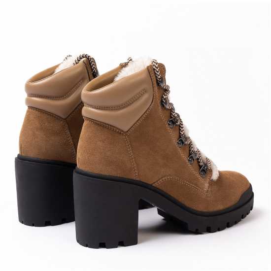 Golddigga Suede Heel Women Boots  