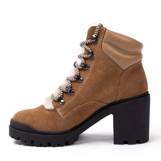 Golddigga Suede Heel Women Boots  