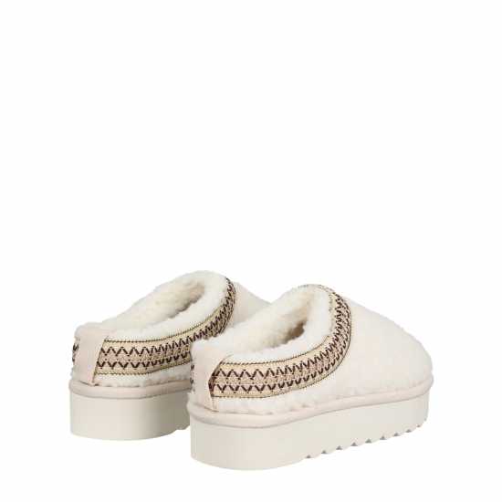 Боти Be You Borg Trim Mule Flat Ankle Boots Cream 