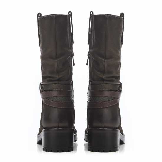 Moda In Pelle Боти Women's Beckette Khaki Nubuck Flat Ankle Boots  