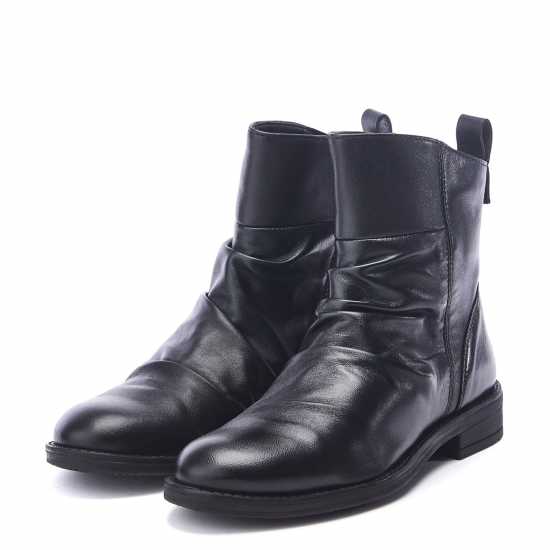 Moda In Pelle Боти Women's Brandish Tan Leather Flat Ankle Boots ЧЕРЕН 