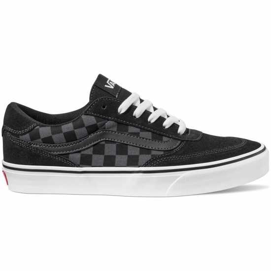 Vans Ниски Мъжки Маратонки Brooklyn Low Trainers Mens Черно/Сиво Клетка Мъжки текстилни маратонки и платненки