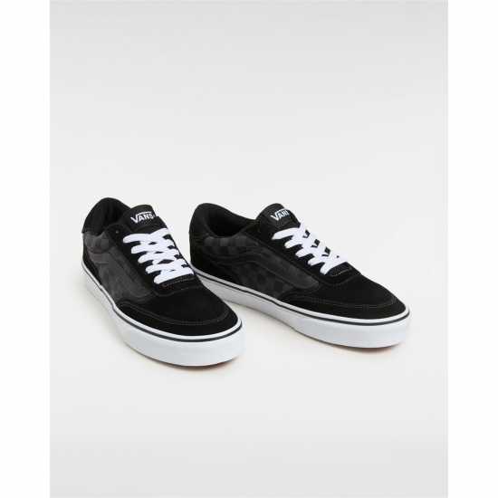 Vans Ниски Мъжки Маратонки Brooklyn Low Trainers Mens Черно/Сиво Клетка Мъжки текстилни маратонки и платненки