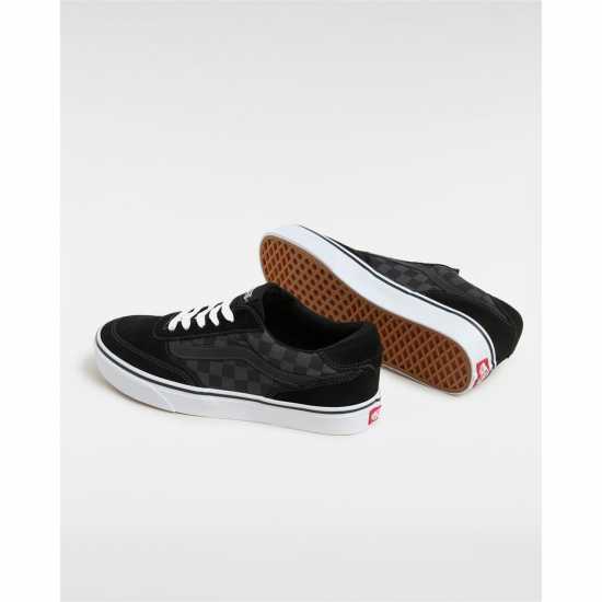 Vans Ниски Мъжки Маратонки Brooklyn Low Trainers Mens Черно/Сиво Клетка Мъжки текстилни маратонки и платненки