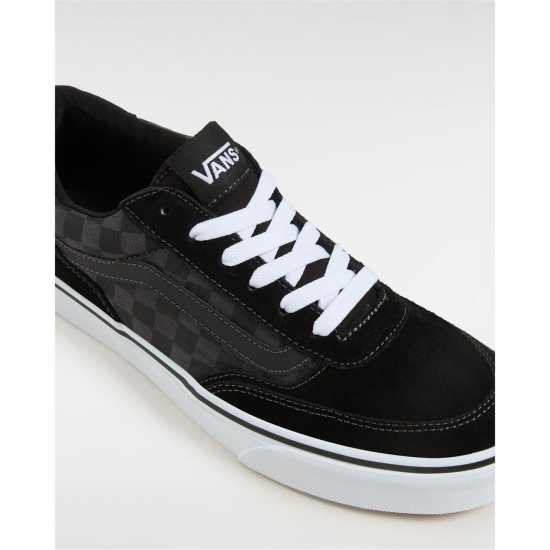 Vans Ниски Мъжки Маратонки Brooklyn Low Trainers Mens Черно/Сиво Клетка Мъжки текстилни маратонки и платненки