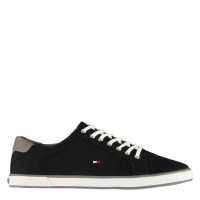 Tommy Hilfiger 1D Canvas Trainers Черно/Бяло Мъжки маратонки