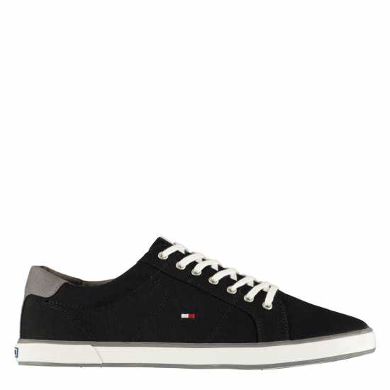 Tommy Hilfiger 1D Canvas Trainers Черно/Бяло Мъжки маратонки
