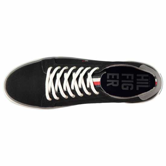 Tommy Hilfiger 1D Canvas Trainers Черно/Бяло Мъжки маратонки