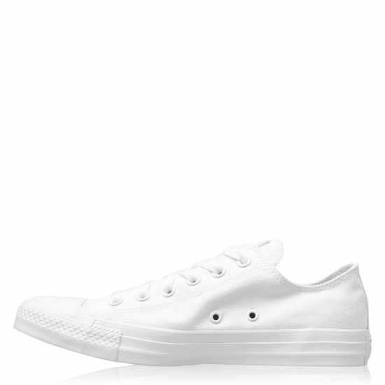 Мъжки маратонки Converse Lifestyle Chuck Taylor All Star Mono Canvas Trainers Бяло 137 Converse Lifestyle Chuck Taylor All Star Mono Canvas Trainers Бяло 137 Мъжки маратонки